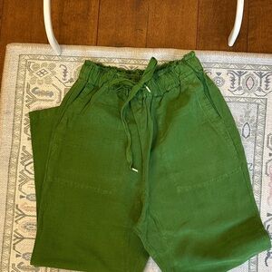 Zara Women's Green Cropped Pants